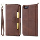 For iPhone 6 Plus / 7 Plus / 8 Plus Multifunctional Detachable Magnetic Horizontal Flip Leather Case with Card Slots & Holder & Wallet & Photo Frame(Coffee) - 1