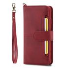 For iPhone 6 / 7 / 8 Multifunctional Detachable Magnetic Horizontal Flip Leather Case with Card Slots & Holder & Wallet & Photo Frame(Red) - 2