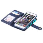 For iPhone 6 / 7 / 8 Multifunctional Detachable Magnetic Horizontal Flip Leather Case with Card Slots & Holder & Wallet & Photo Frame(Blue) - 7