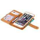 For iPhone 6 / 7 / 8 Multifunctional Detachable Magnetic Horizontal Flip Leather Case with Card Slots & Holder & Wallet & Photo Frame(Brown) - 7