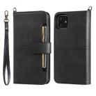 For iPhone 11 Multifunctional Detachable Magnetic Horizontal Flip Leather Case with Card Slots & Holder & Wallet & Photo Frame(Black) - 1