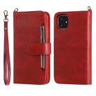 For iPhone 11 Multifunctional Detachable Magnetic Horizontal Flip Leather Case with Card Slots & Holder & Wallet & Photo Frame(Red) - 1