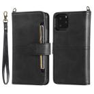 For iPhone 11 Pro Multifunctional Detachable Magnetic Horizontal Flip Leather Case with Card Slots & Holder & Wallet & Photo Frame(Black) - 1