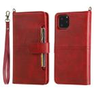 For iPhone 11 Pro Max Multifunctional Detachable Magnetic Horizontal Flip Leather Case with Card Slots & Holder & Wallet & Photo Frame(Red) - 1