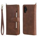 For Galaxy Note 10+ Multifunctional Detachable Magnetic Horizontal Flip Leather Case with Card Slots & Holder & Wallet & Photo Frame(Coffee) - 1
