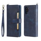 For Galaxy Note 10+ Multifunctional Detachable Magnetic Horizontal Flip Leather Case with Card Slots & Holder & Wallet & Photo Frame(Blue) - 1