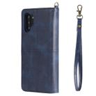 For Galaxy Note 10+ Multifunctional Detachable Magnetic Horizontal Flip Leather Case with Card Slots & Holder & Wallet & Photo Frame(Blue) - 4