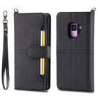 For Galaxy S9 Multifunctional Detachable Magnetic Horizontal Flip Leather Case with Card Slots & Holder & Wallet & Photo Frame(Black) - 1
