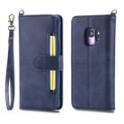 For Galaxy S9 Multifunctional Detachable Magnetic Horizontal Flip Leather Case with Card Slots & Holder & Wallet & Photo Frame(Blue) - 1