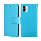 For Xiaomi Redmi A1 Crystal Texture Leather Phone Case(Light Blue) - 1