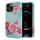 For iPhone 13 Pro Max Varnishing Water Stick TPU + Hard Plastic Phone Case(10045 Flower) - 1