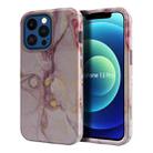 For iPhone 13 Pro Varnishing Water Stick TPU + Hard Plastic Phone Case(10031 Marble) - 1