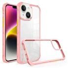 For iPhone 14 Water Cube High Transparent Space Phone Case(Pink) - 1