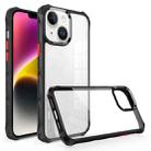 For iPhone 14 Water Cube High Transparent Space Phone Case(Black) - 1