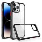 For iPhone 14 Pro Water Cube High Transparent Space Phone Case(Black) - 1