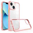 For iPhone 13 Water Cube High Transparent Space Phone Case(Pink) - 1