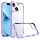 For iPhone 13 Water Cube High Transparent Space Phone Case(Purple) - 1