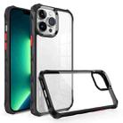 For iPhone 13 Pro Water Cube High Transparent Space Phone Case(Black) - 1