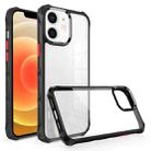 For iPhone 12 Water Cube High Transparent Space Phone Case(Black) - 1