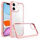 For iPhone 11 Water Cube High Transparent Space Phone Case(Pink) - 1