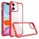 For iPhone 11 Water Cube High Transparent Space Phone Case(Red) - 1
