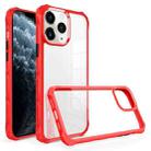 For iPhone 11 Pro Water Cube High Transparent Space Phone Case(Red) - 1