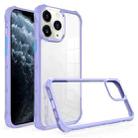 For iPhone 11 Pro Water Cube High Transparent Space Phone Case(Purple) - 1