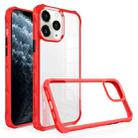 For iPhone 11 Pro Max Water Cube High Transparent Space Phone Case(Red) - 1