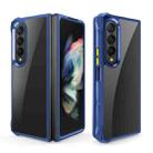For Samsung Galaxy Z Fold4 Water Cube High Transparent Space Phone Case(Sapphire) - 1