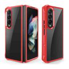 For Samsung Galaxy Z Fold4 Water Cube High Transparent Space Phone Case(Red) - 1