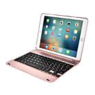 For iPad 10.2 / iPad Pro 10.5 Tablet Wireless Bluetooth Keyboard Case(Rose Gold) - 1