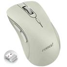 FOREV FV-G200 Wireless Ergonomic Vertical Side Button Mouse(Milk Tea Color) - 1