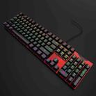 FOREV FVQ302 Wired Mechanical Gaming Illuminated Keyboard(Red) - 1