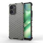 For Realme C33 4G India Shockproof Honeycomb PC + TPU Phone Case(Black) - 1