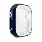 For Apple Watch 8 / 7 45mm All-inclusive Plating TPU Shockproof Case(Blue) - 1