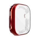 For Apple Watch 8 / 7 41mm All-inclusive Plating TPU Shockproof Case(Red) - 1