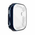 For Apple Watch 8 / 7 41mm All-inclusive Plating TPU Shockproof Case(Blue) - 1