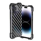 For iPhone 14 Pro R-JUST Breathable Armor Phone Case(Silver Grey) - 1