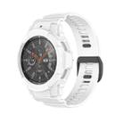 For Samsung Galaxy Watch4 Classic 46mm TPU Integrated Sport Watch Band(White) - 1