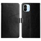 For Xiaomi Redmi A1 HT01 Y-shaped Pattern Flip Leather Phone Case(Black) - 1