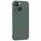 For iPhone 14 Plus Rimless PC Phone Case with Lens Film(Green) - 1