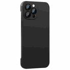 For iPhone 14 Pro Rimless PC Phone Case with Lens Film(Black) - 1
