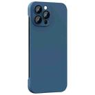 For iPhone 14 Pro Max Rimless PC Phone Case with Lens Film(Blue) - 1