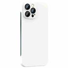 For iPhone 13 Pro Max Rimless PC Phone Case with Lens Film(White) - 1