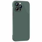 For iPhone 12 Pro Max Rimless PC Phone Case with Lens Film(Green) - 1