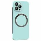 For iPhone 14 Pro Magsafe Rimless PC Phone Case with Lens Film(Sky Blue) - 1