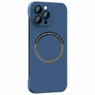 For iPhone 13 Pro Magsafe Rimless PC Phone Case with Lens Film(Blue) - 1