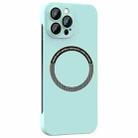 For iPhone 13 Pro Magsafe Rimless PC Phone Case with Lens Film(Sky Blue) - 1