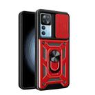 For Xiaomi 12T / 12T Pro / Redmi K50 Ultra Sliding Camshield Phone Case(Red) - 1