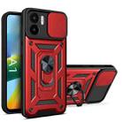 For Xiaomi Redmi A1 4G Sliding Camera Cover Design TPU+PC Phone Case(Red) - 1